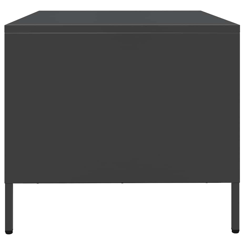 Stolić za kavu crni 101,5x50x43,5 cm od hladno valjanog čelika