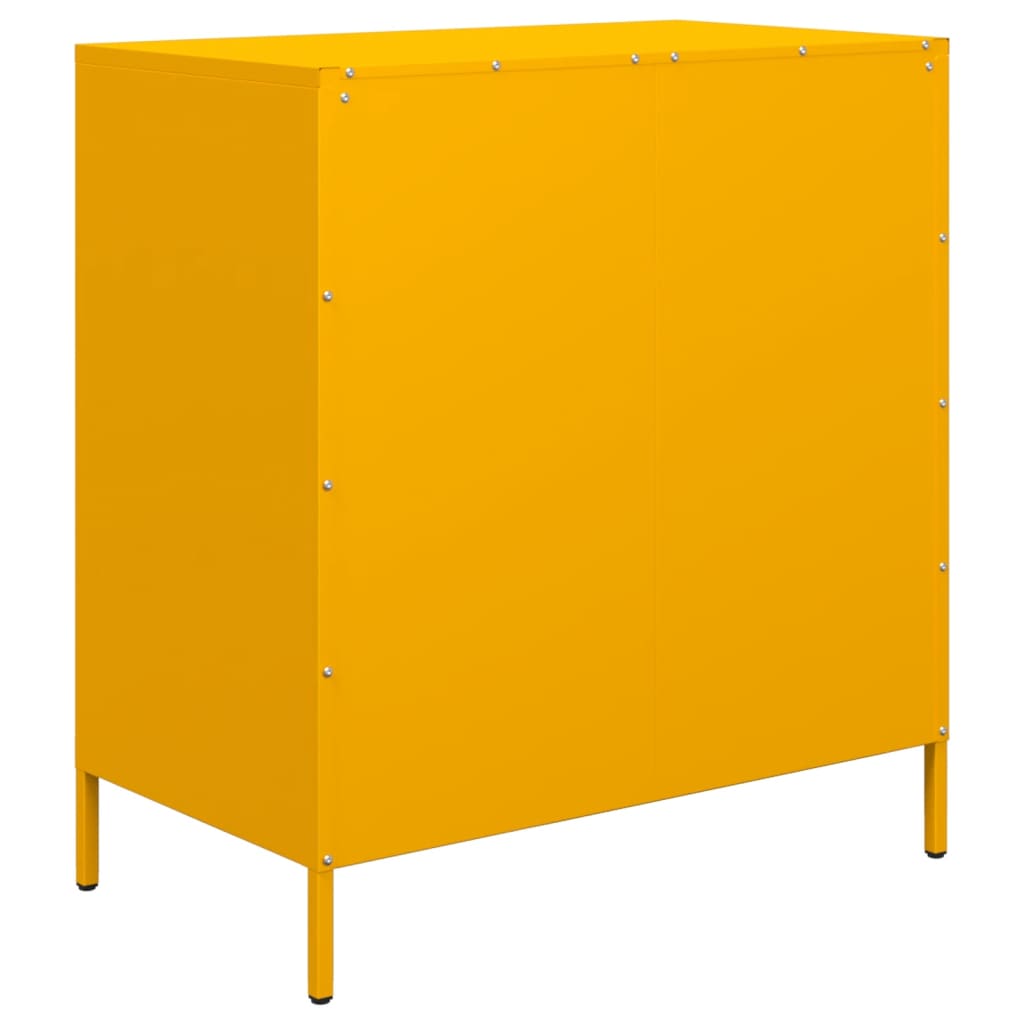 Komoda boja senfa 68x39x73,5 cm hladno valjanog čelika