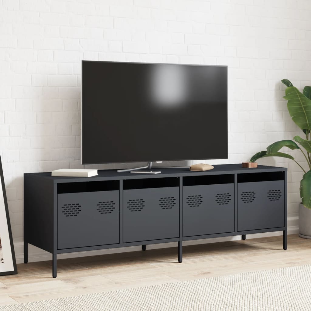 TV ormarić antracit 135 x 39 x 43,5 cm hladno valjani čelik