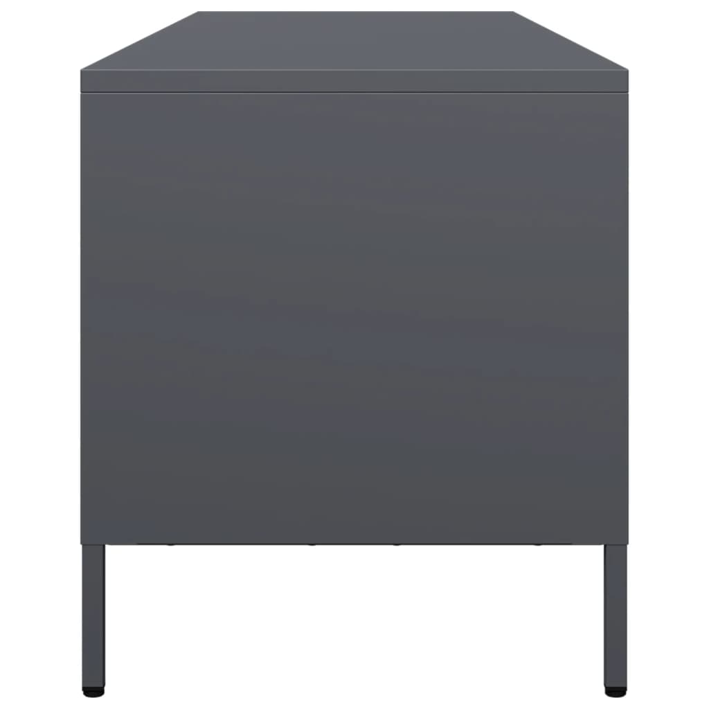 TV ormarić antracit 135 x 39 x 43,5 cm hladno valjani čelik
