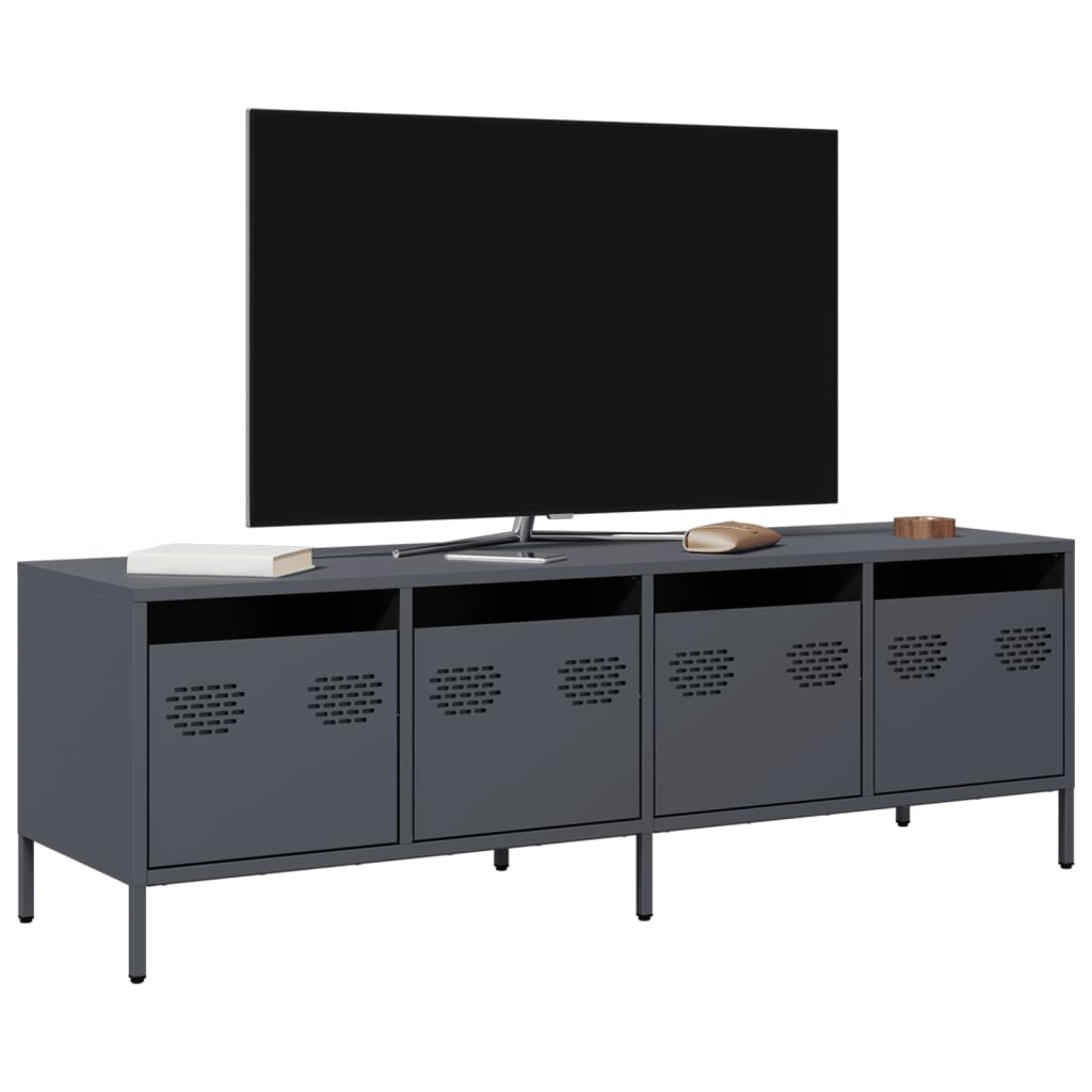 TV ormarić antracit 135 x 39 x 43,5 cm hladno valjani čelik