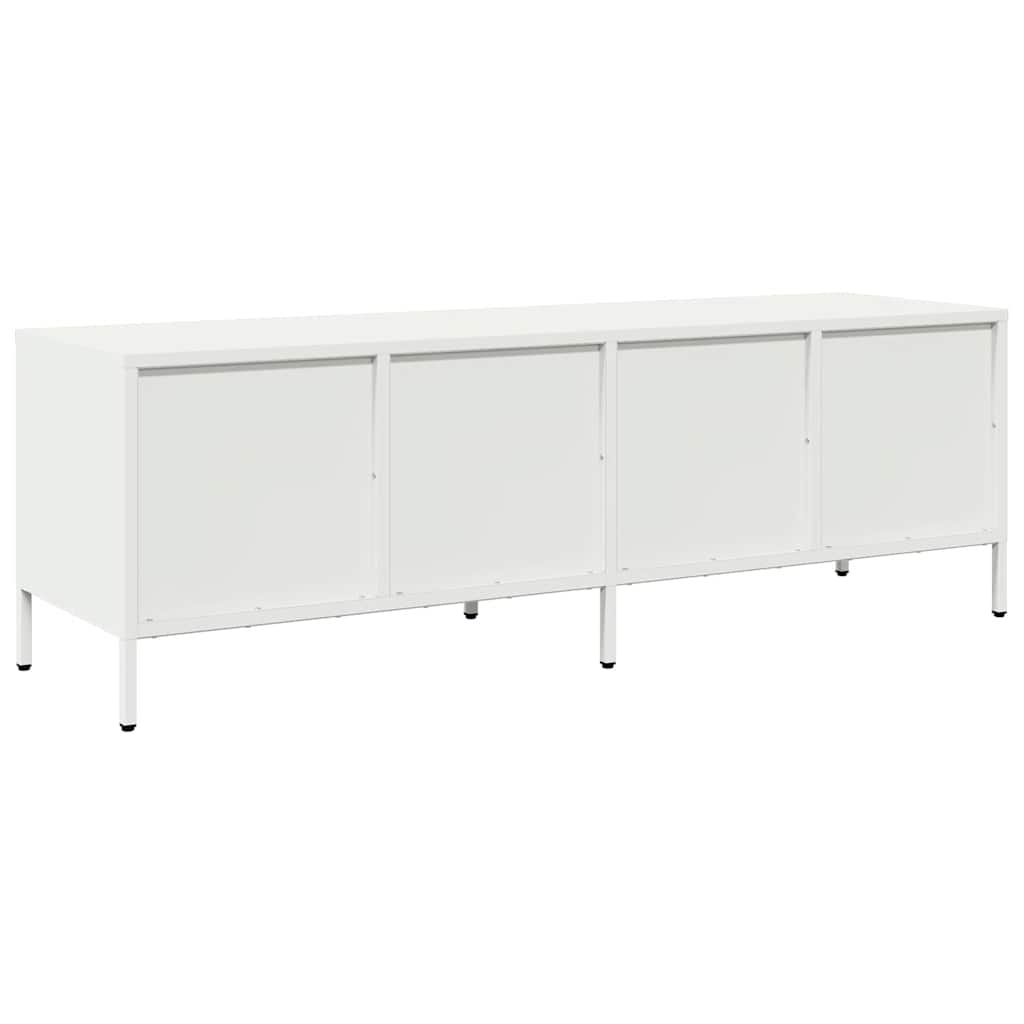 TV ormarić bijeli 135x39x43,5 cm hladno valjani čelik
