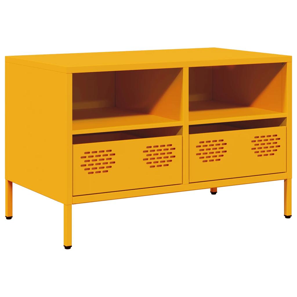 TV ormarić boja senfa 68x39x43,5 cm čelični