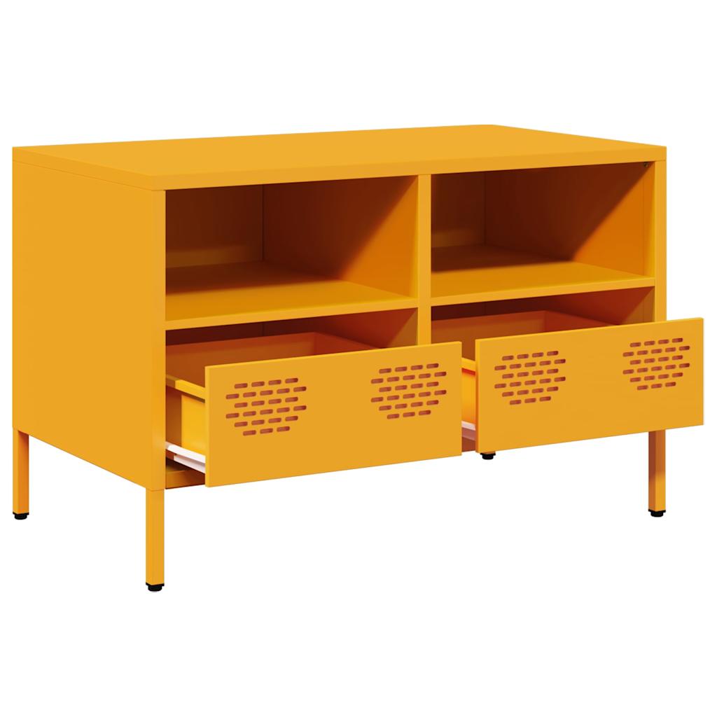 TV ormarić boja senfa 68x39x43,5 cm čelični