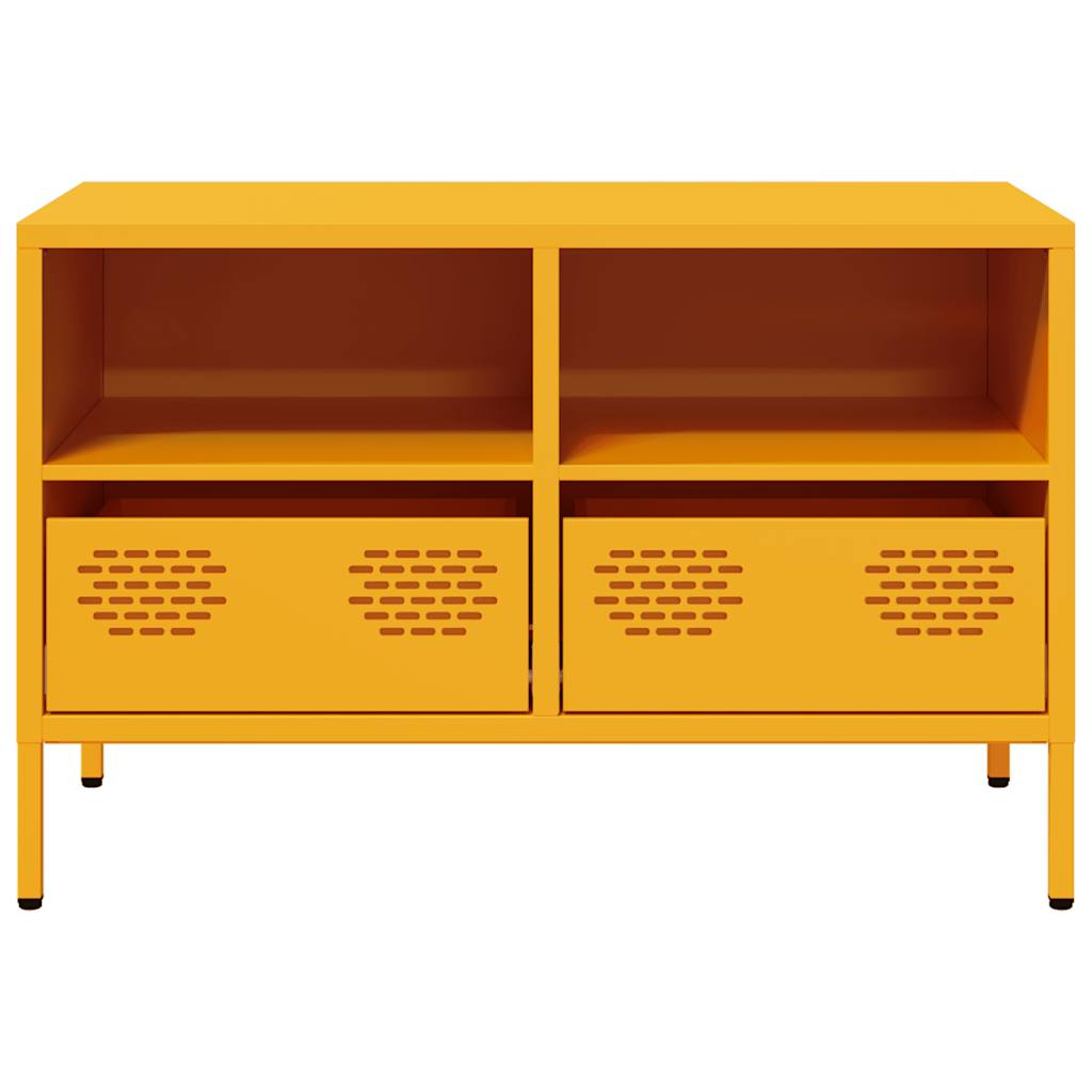 TV ormarić boja senfa 68x39x43,5 cm čelični