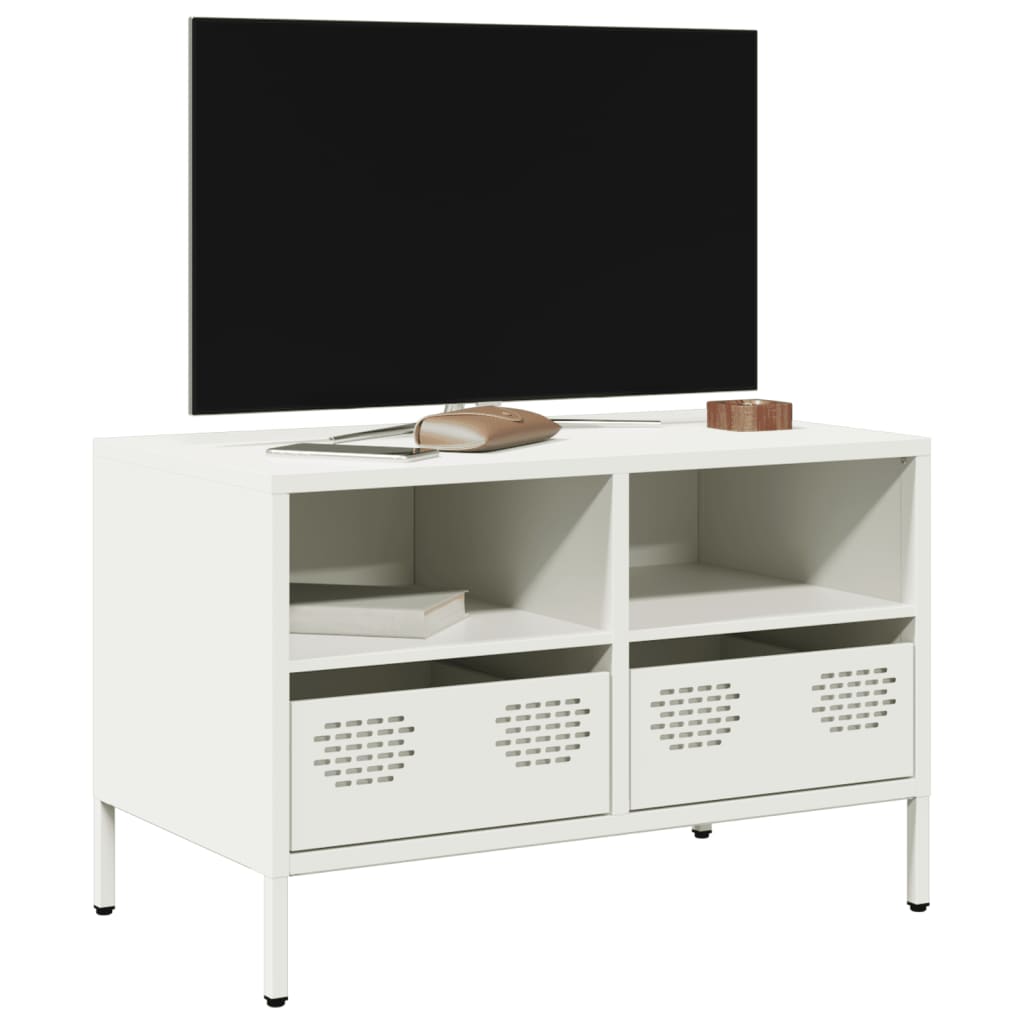 TV ormarić bijeli 68 x 39 x 43,5 cm hladno valjani čelik