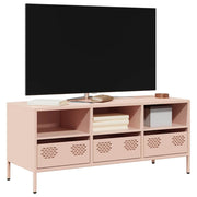 TV ormarić ružičasti 101,5 x 39 x 43,5 cm hladno valjani čelik