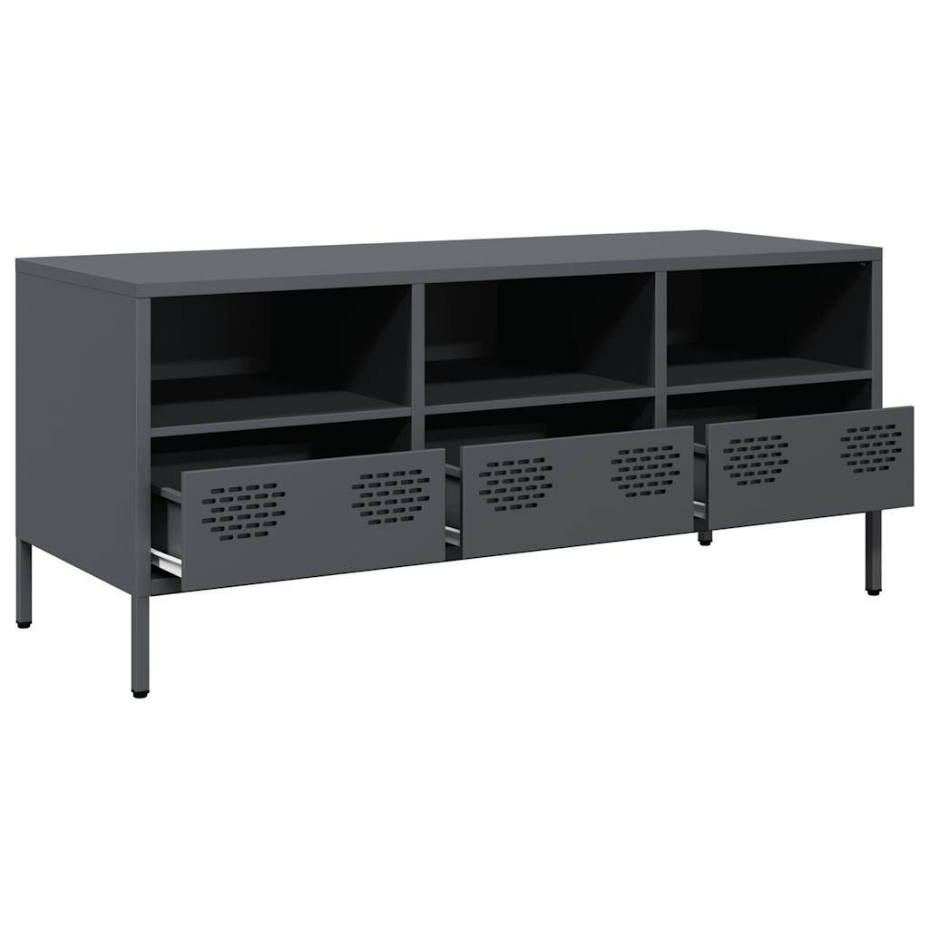 TV ormarić antracit 101,5 x 39 x 43,5 cm hladno valjani čelik