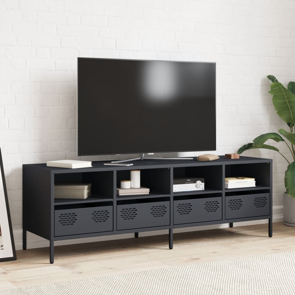 TV ormarić antracit 135 x 39 x 43,5 cm hladno valjani čelik