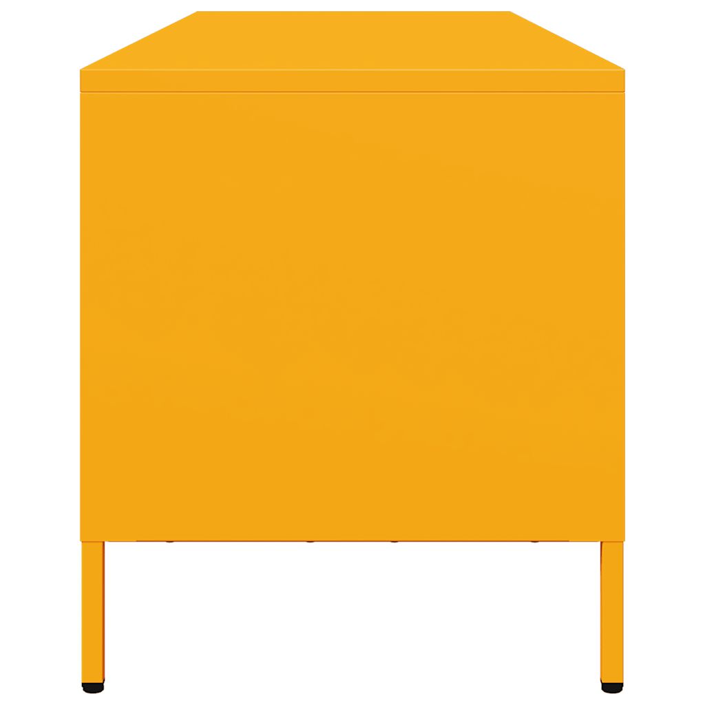 TV ormarić boja senfa 135x39x43,5 cm čelični