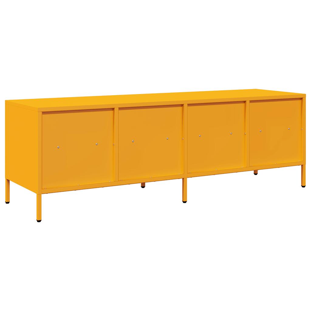 TV ormarić boja senfa 135x39x43,5 cm čelični