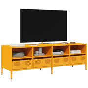 TV ormarić boja senfa 135x39x43,5 cm čelični