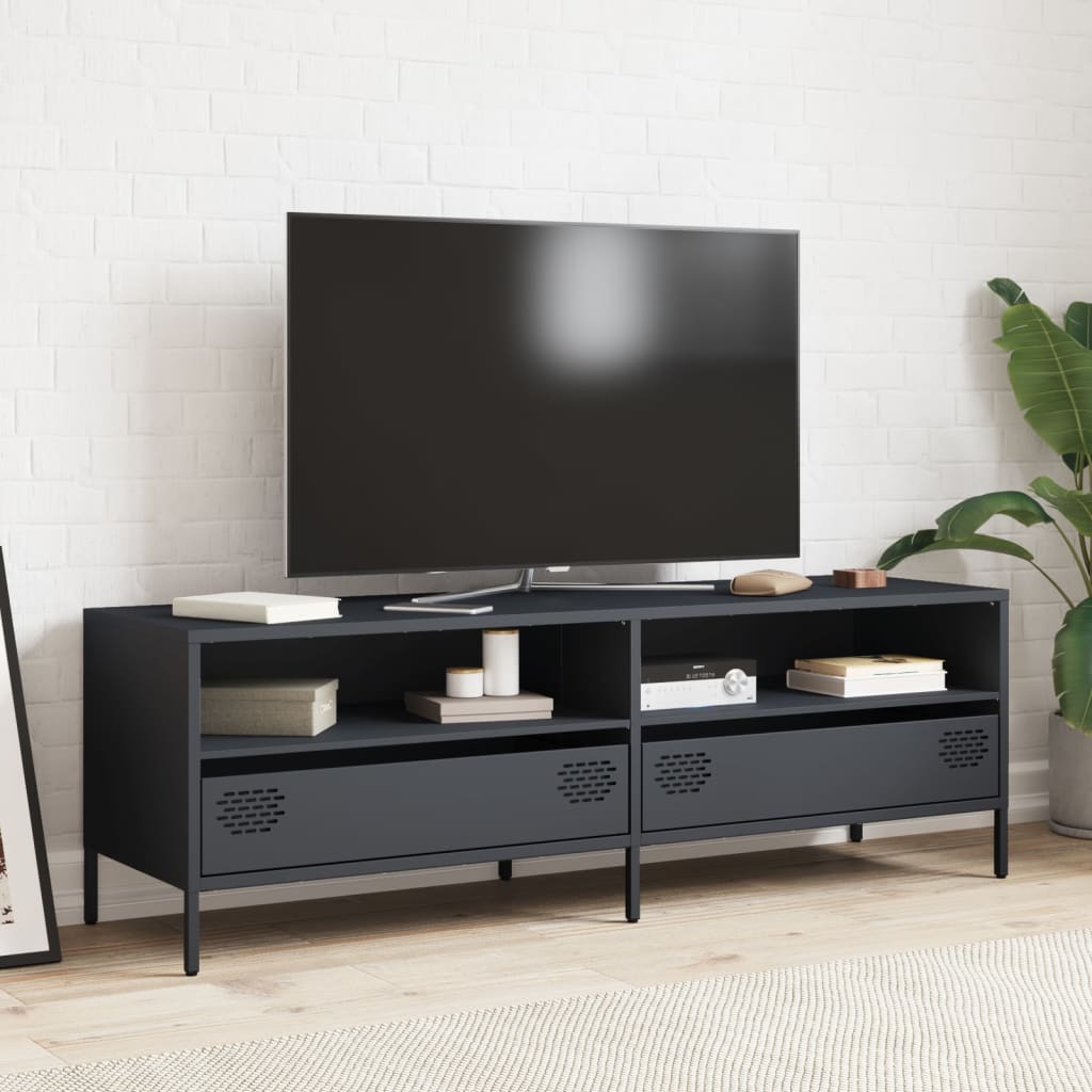 TV ormarić antracit 135 x 39 x 43,5 cm hladno valjani čelik