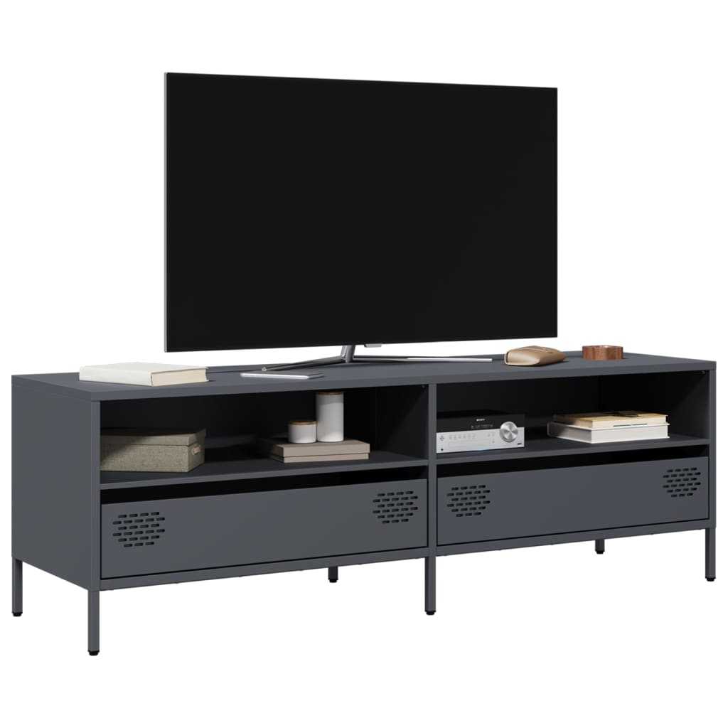 TV ormarić antracit 135 x 39 x 43,5 cm hladno valjani čelik