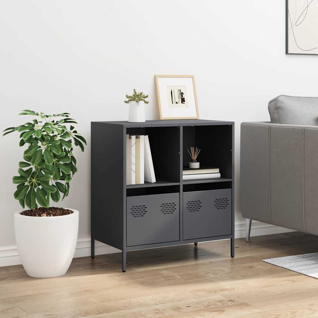Komoda antracit 68x39x73,5 cm od hladno valjanog čelika