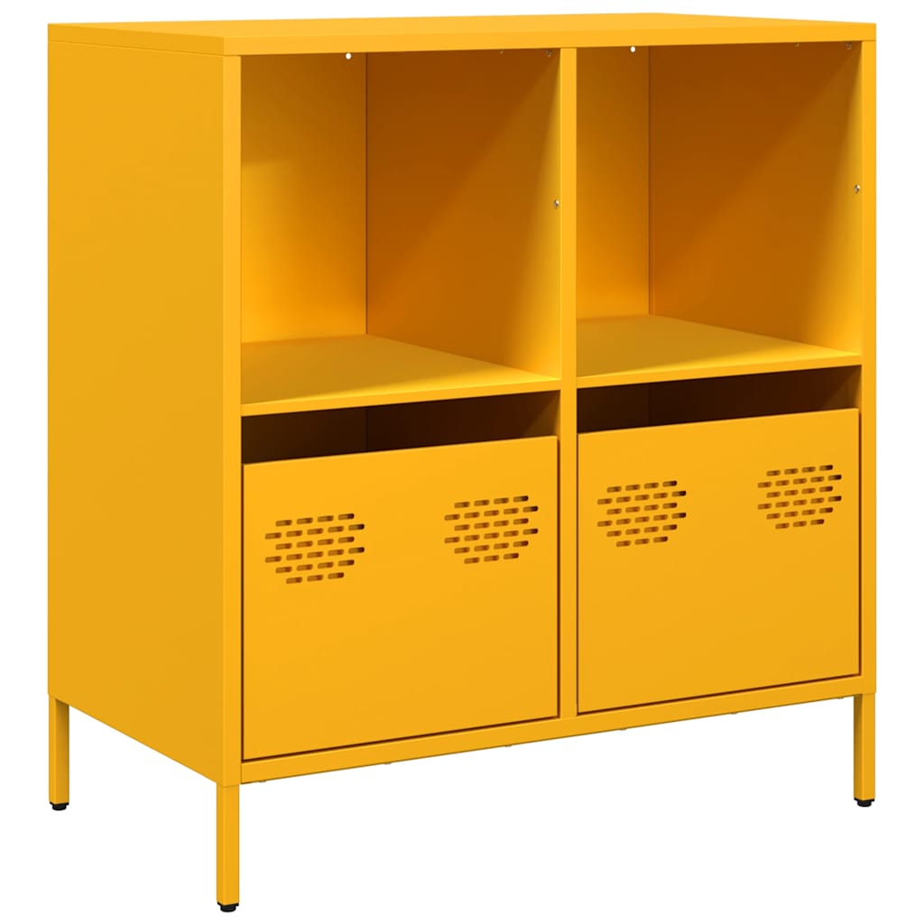 Komoda boja senfa 68x39x73,5 cm hladno valjanog čelika