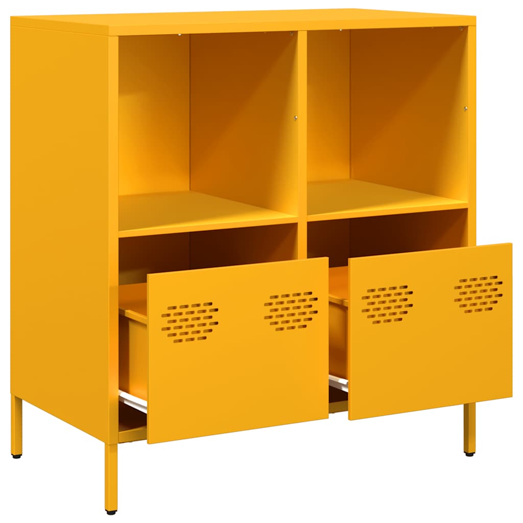 Komoda boja senfa 68x39x73,5 cm hladno valjanog čelika