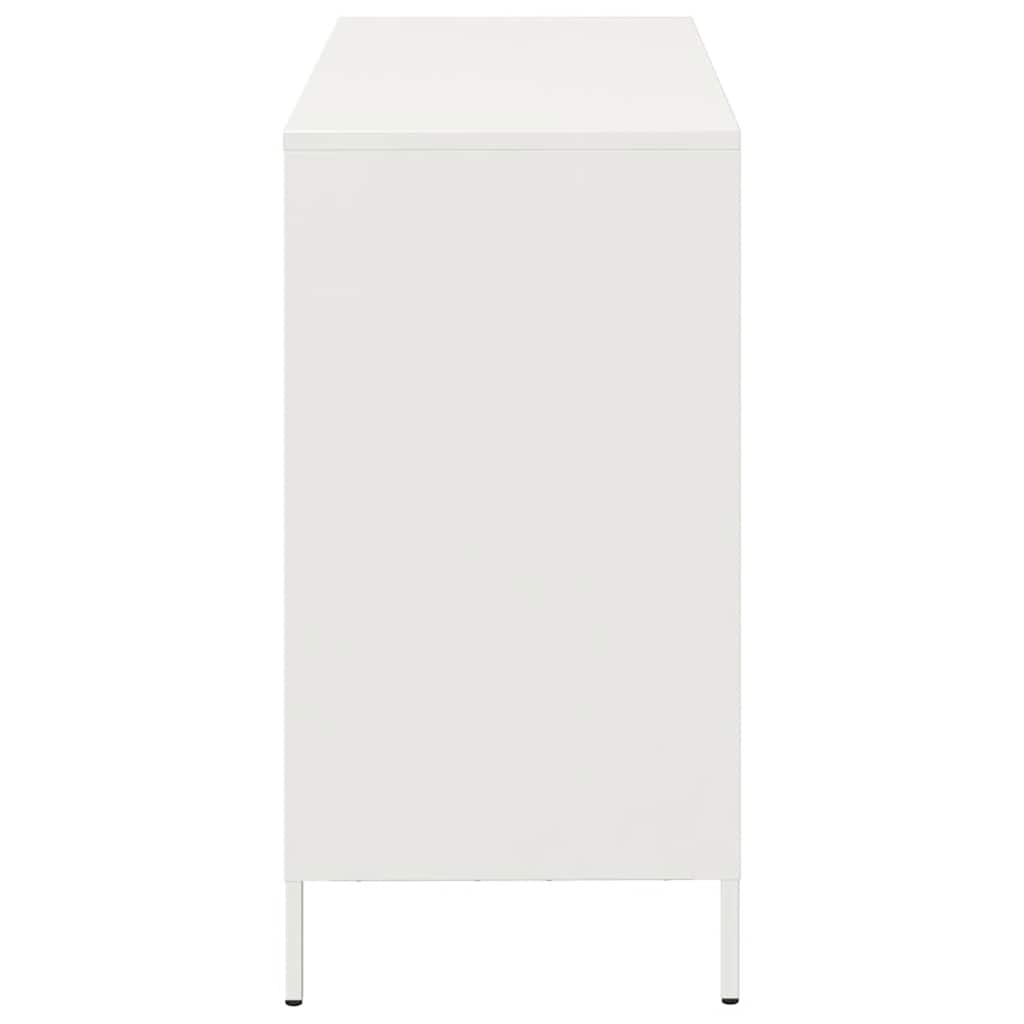 Komoda bijela 101,5x39x73,5 cm hladno valjani čelik