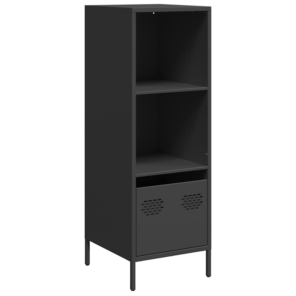 Visoka komoda crna 35x39x103,5 cm od čelika