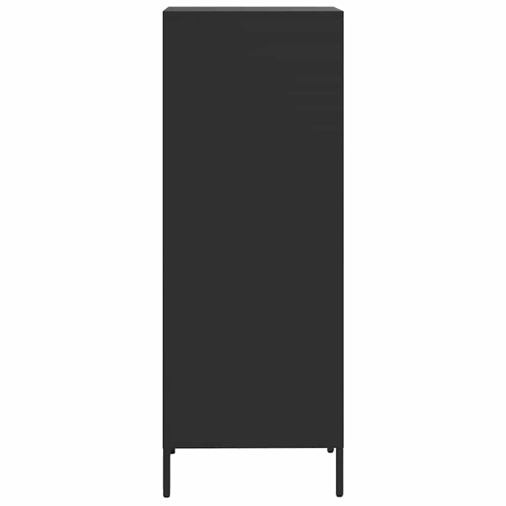 Visoka komoda crna 35x39x103,5 cm od čelika