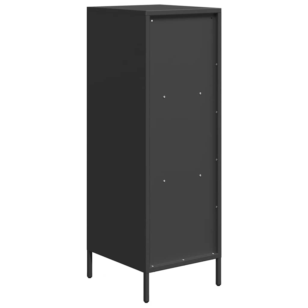 Visoka komoda crna 35x39x103,5 cm od čelika