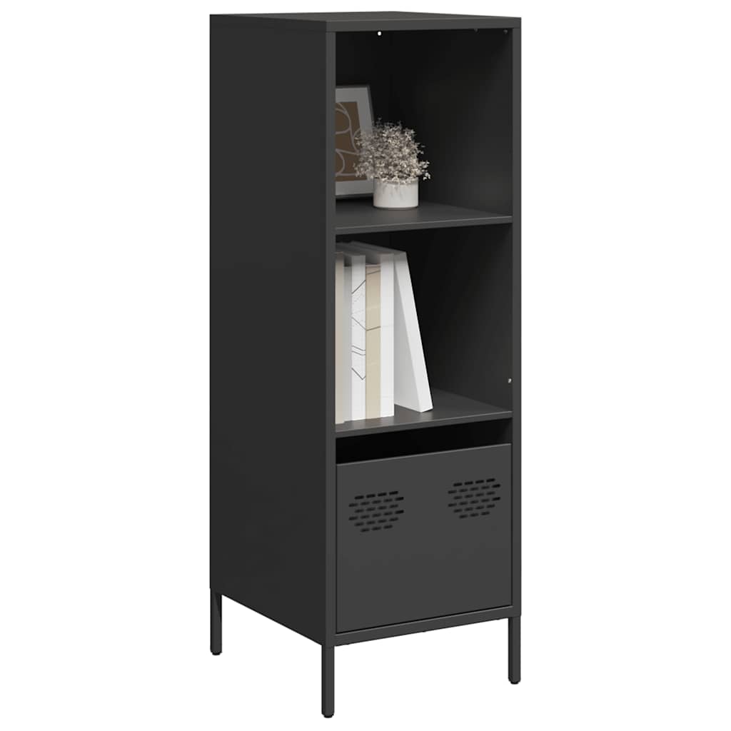 Visoka komoda crna 35x39x103,5 cm od čelika
