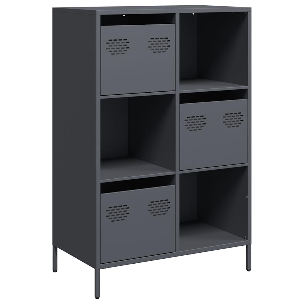 Visoka komoda antracit 68x39x103,5 cm od čelika