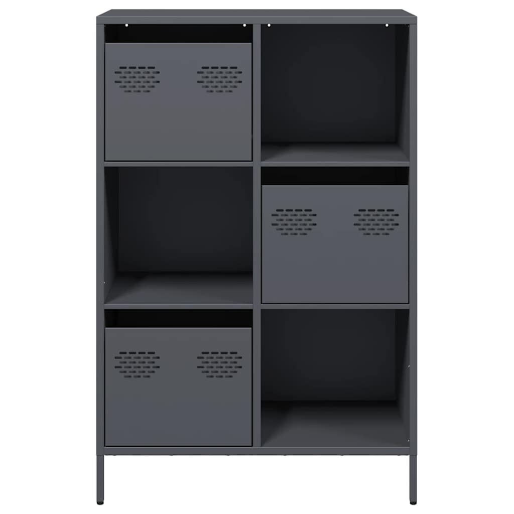 Visoka komoda antracit 68x39x103,5 cm od čelika