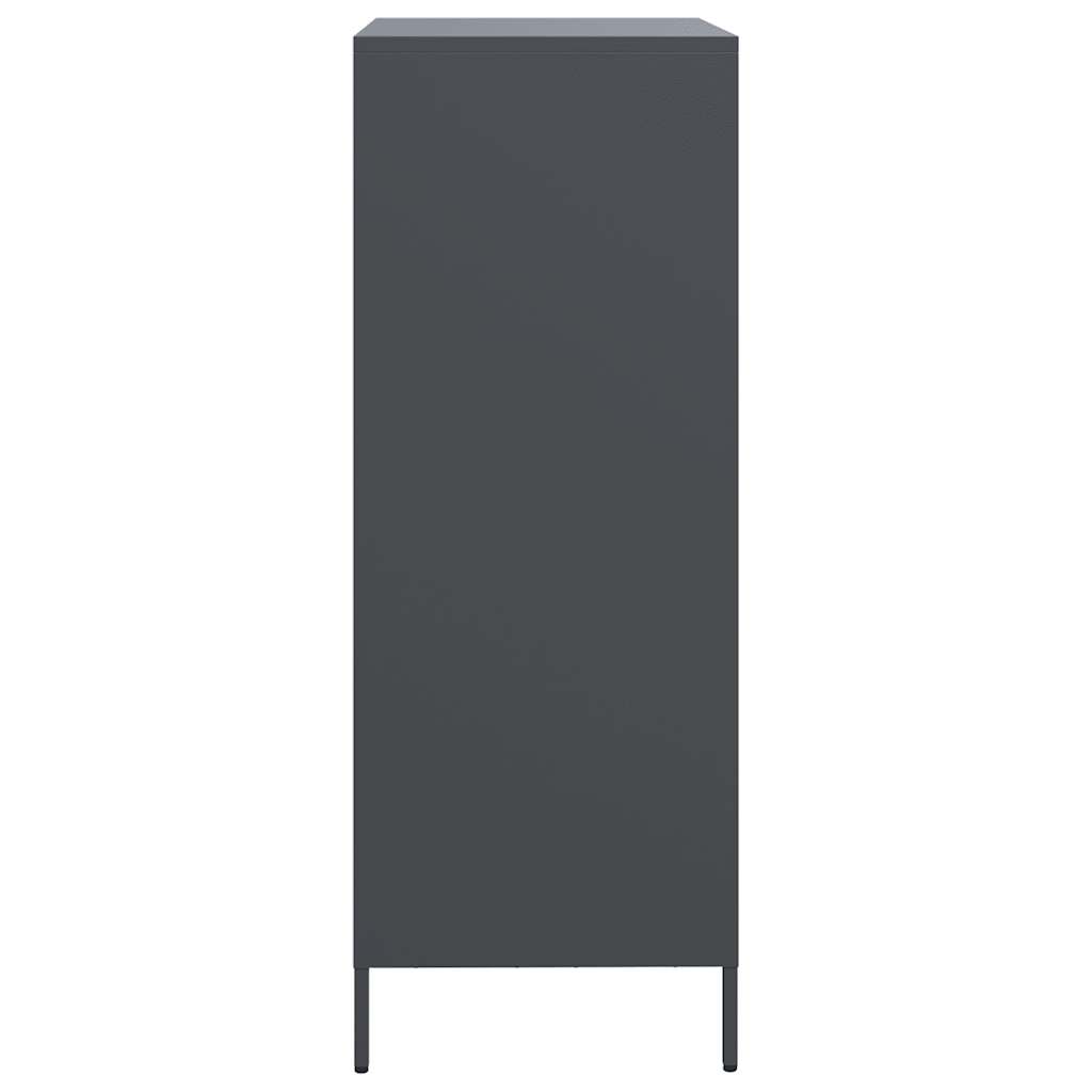 Visoka komoda antracit 68x39x103,5 cm od čelika