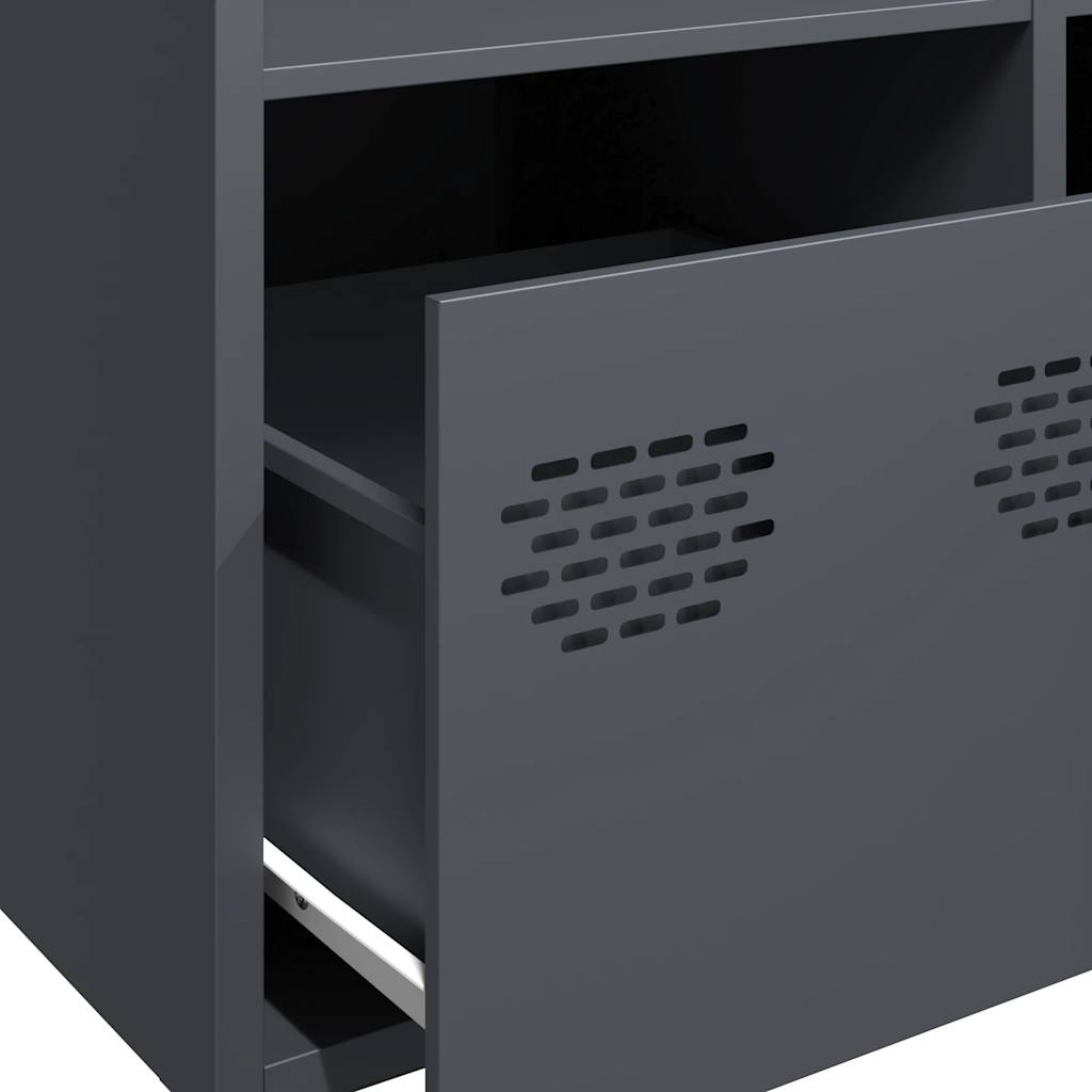 Visoka komoda antracit 68x39x103,5 cm od čelika