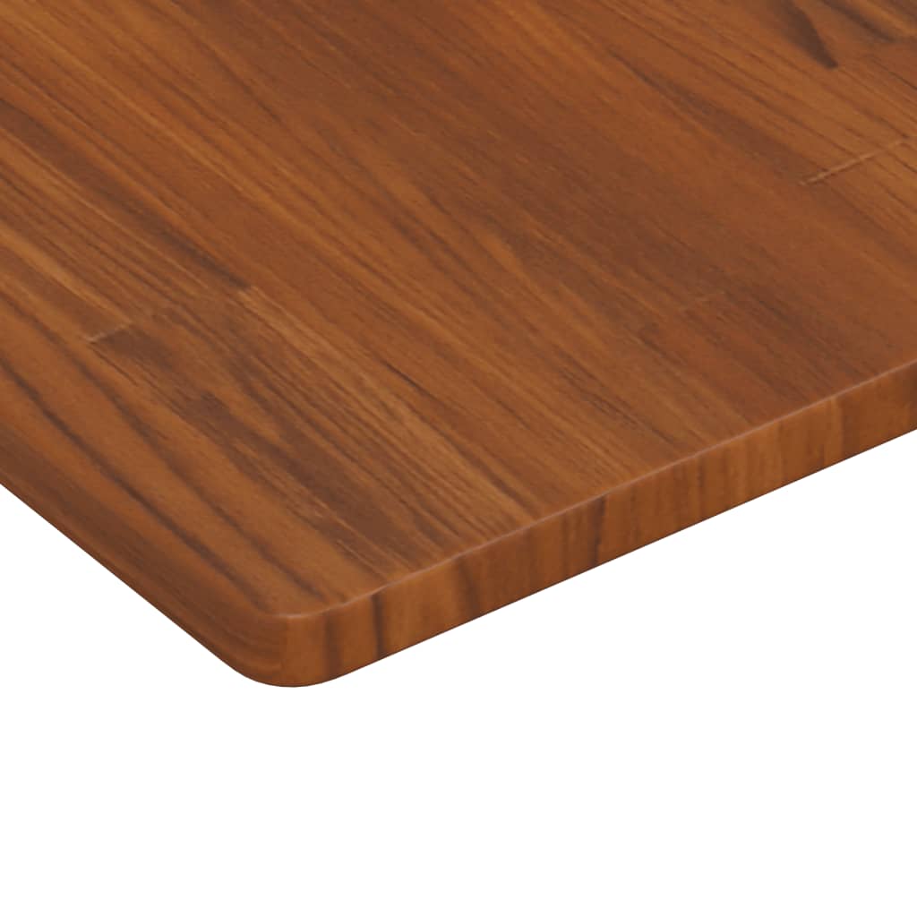 Zidna polica za umivaonik od čelika i masivne hrastovine Smeđa 100 x 50 x 2.5 cm