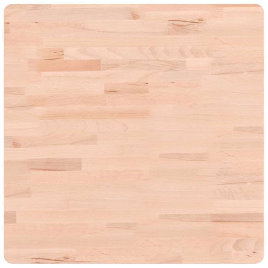 Zidna polica za umivaonik od čelika i masivne bukovine Smeđa 60 x 60 x 2.5 cm