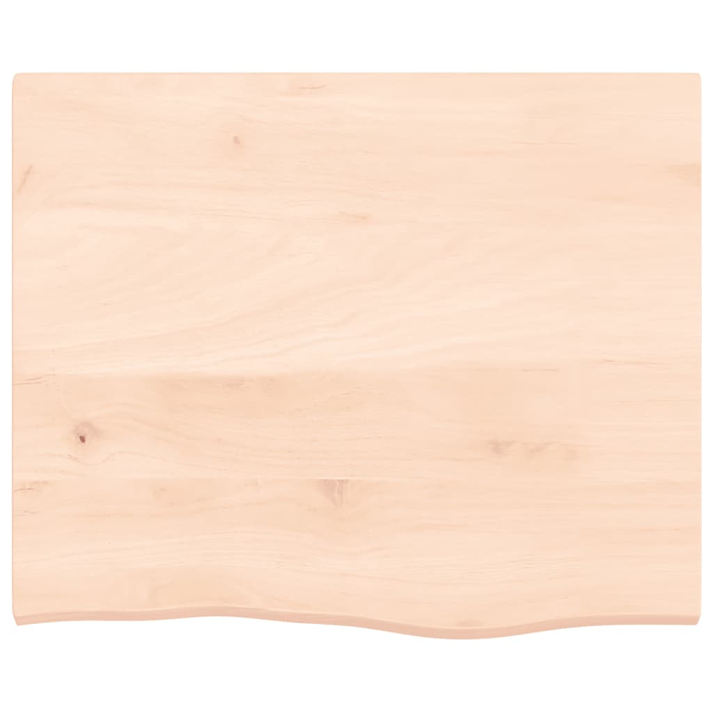 Zidna polica za umivaonik od čelika i masivne hrastovine Smeđa 60 x 50 x 2 cm