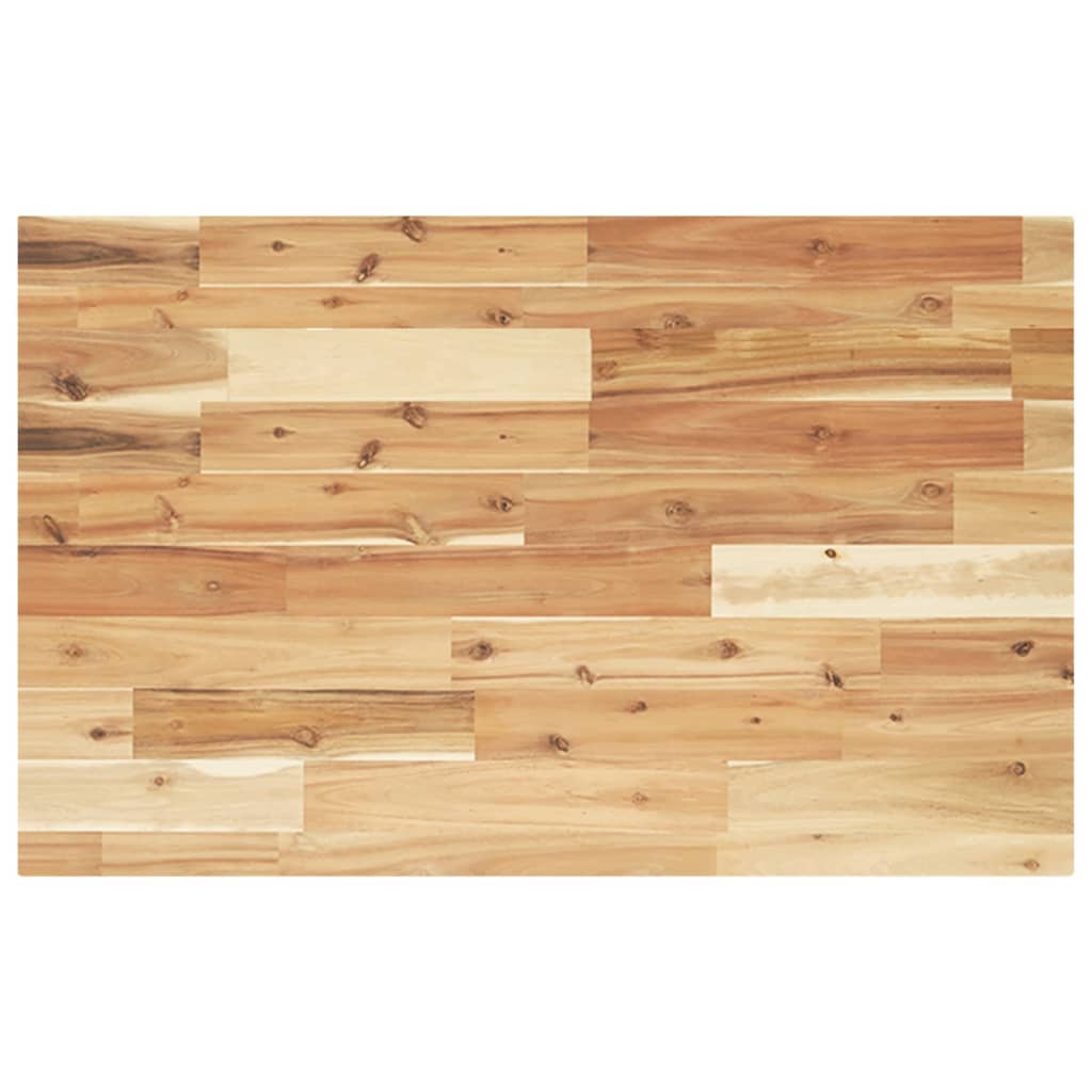 Zidna polica za umivaonik od čelika i masivnog bagremovog drva Smeđa 60 x 50 x 4 cm