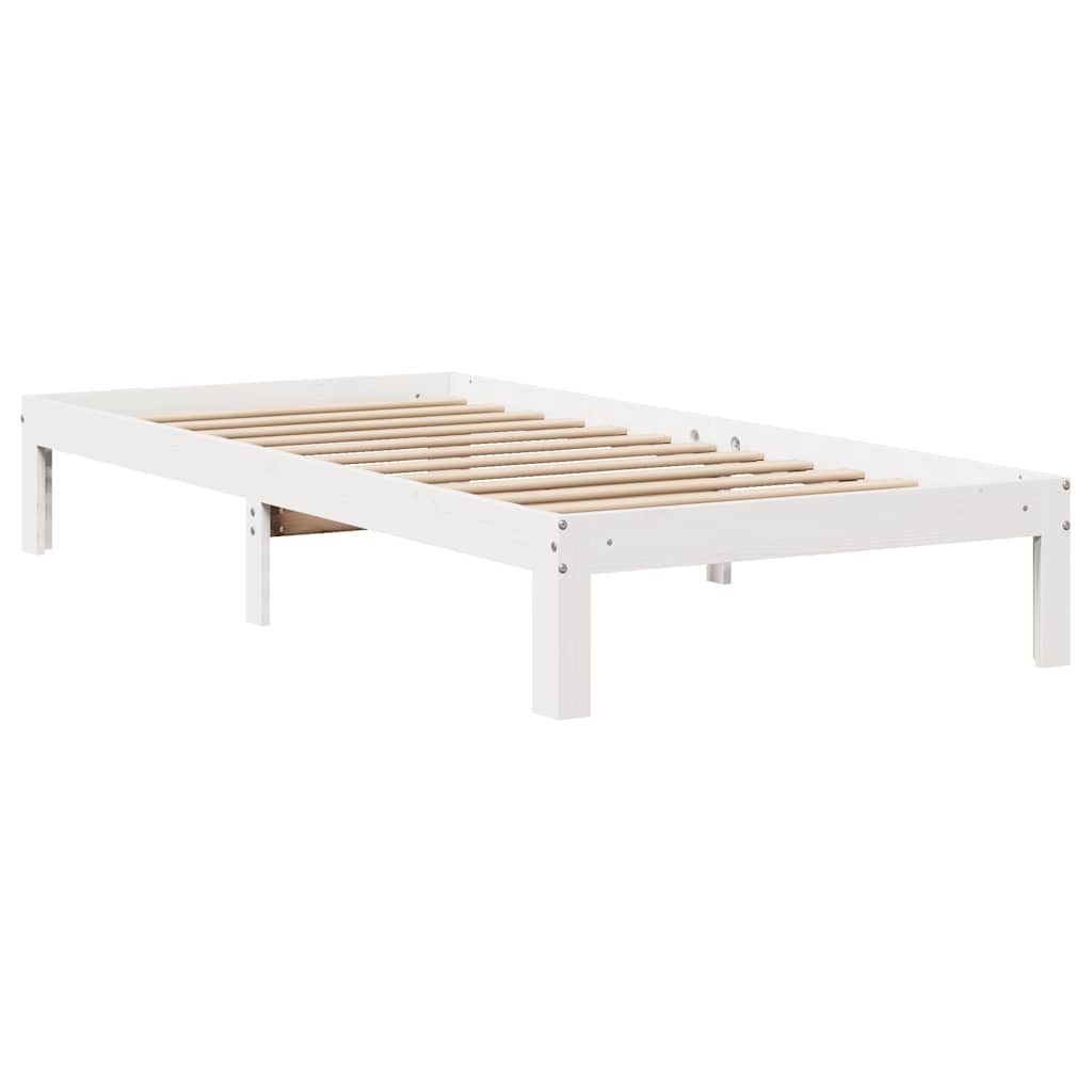 Okvir kreveta s ladicama bez madraca bijeli 75x190 cm
