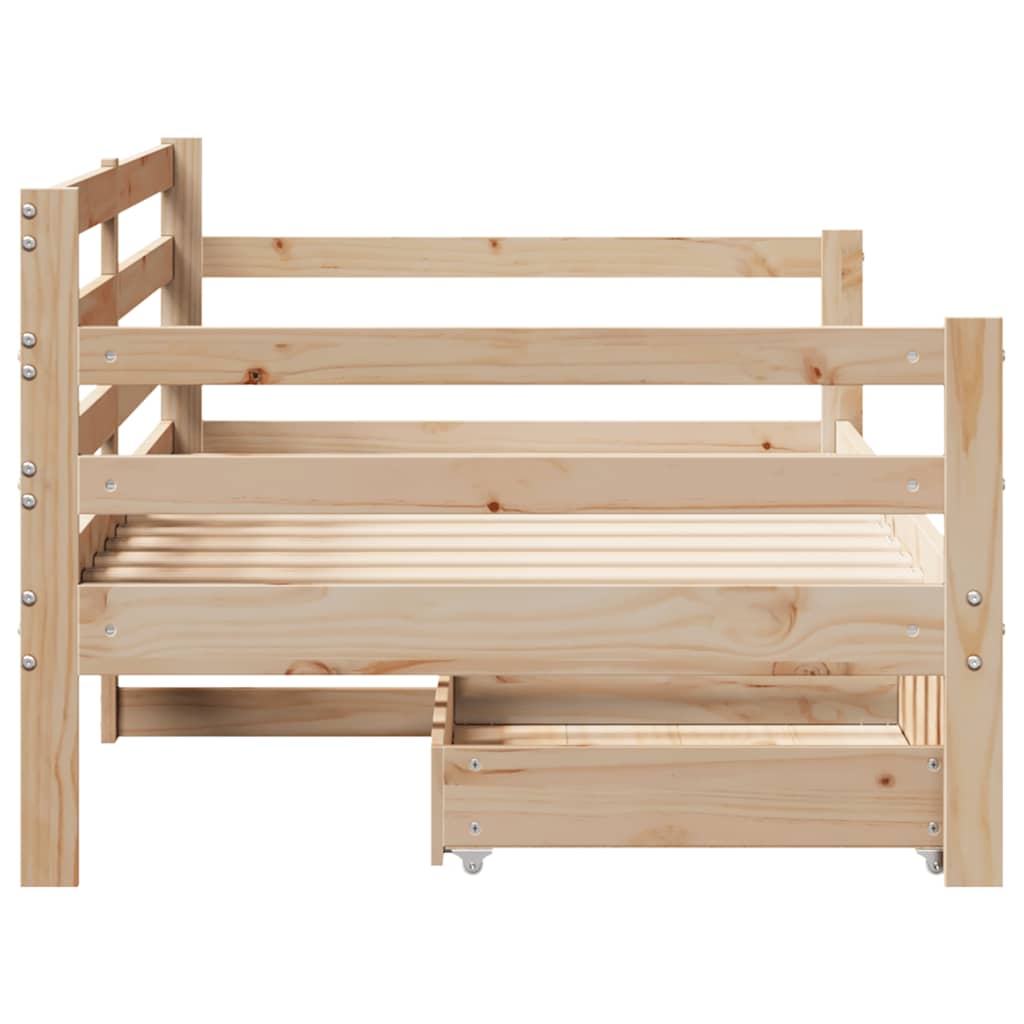 Dnevni krevet s ladicama bez madraca 90x190 cm Masivno drvo