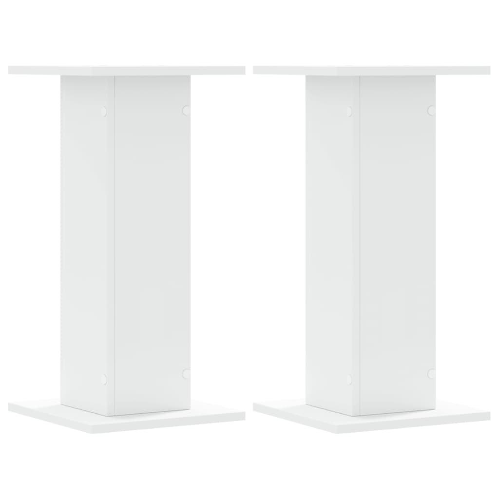 Stalci za zvučnike 2 kom bijeli 30x30x60 cm konstruirano drvo