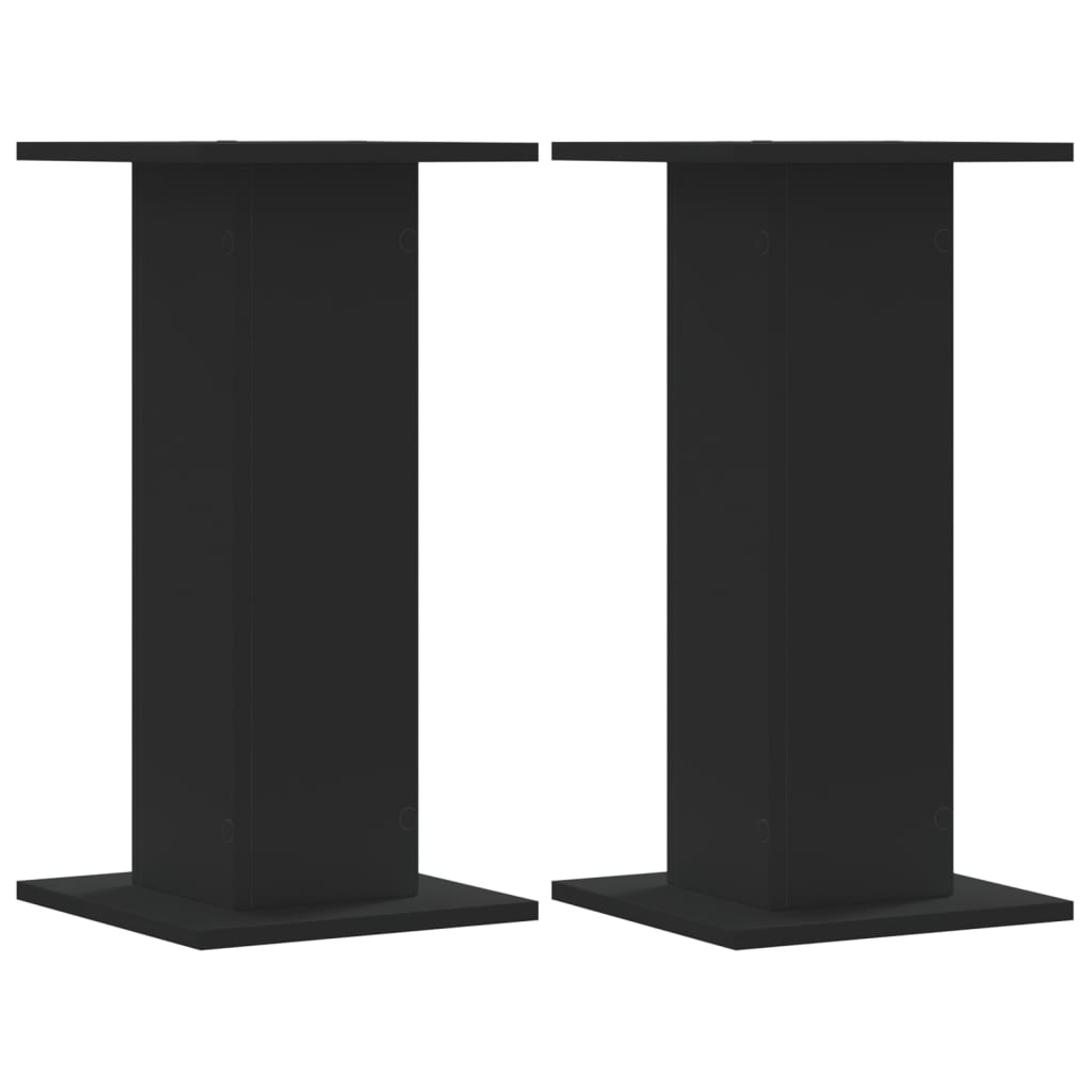 Stalci za zvučnike 2 kom crni 30 x 30 x 60 cm konstruirano drvo