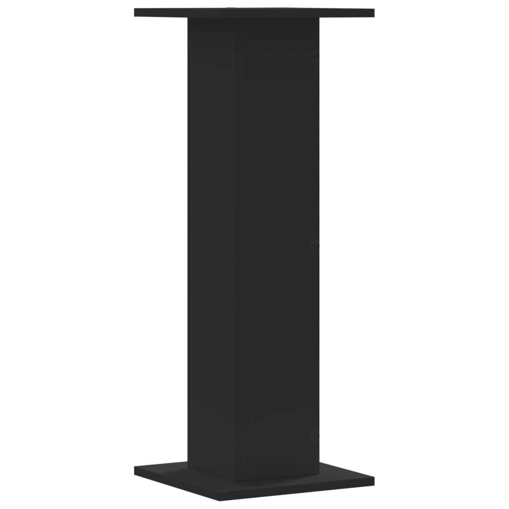 Stalci za zvučnike 2 kom crni 30x30x80 cm konstruirano drvo