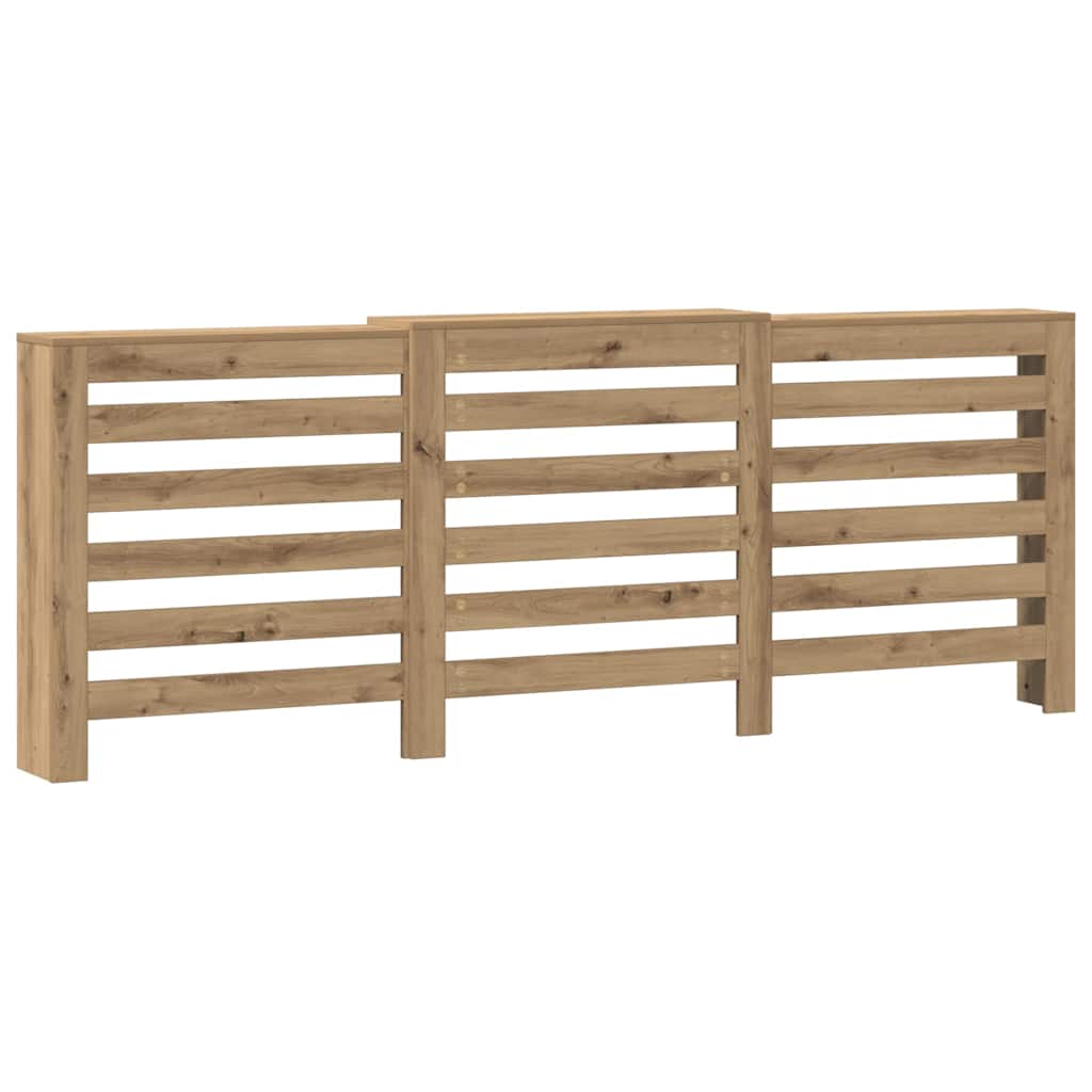 Pokrov za radijator boja artisian hrast 205x21,5x83,5 cm drveni