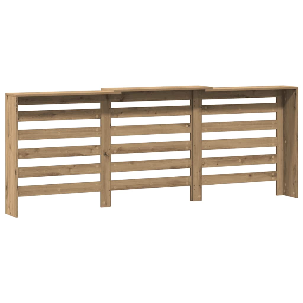 Pokrov za radijator boja artisian hrast 205x21,5x83,5 cm drveni