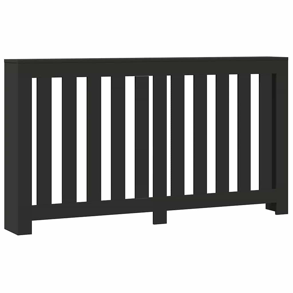Pokrov za radijator crni 149x20x82 cm konstruirano drvo