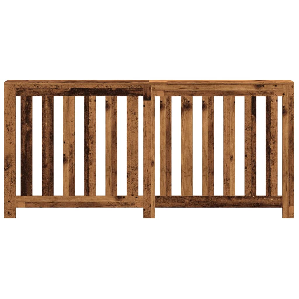 Pokrov za radijator boja staro drvo 175x20x82cm drveni
