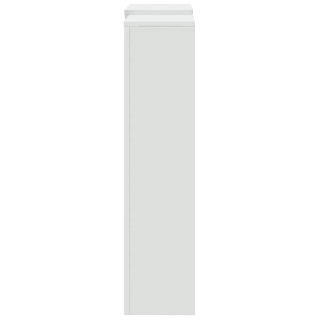 Pokrov za radijator bijeli 205x21,5x83,5 cm konstruirano drvo