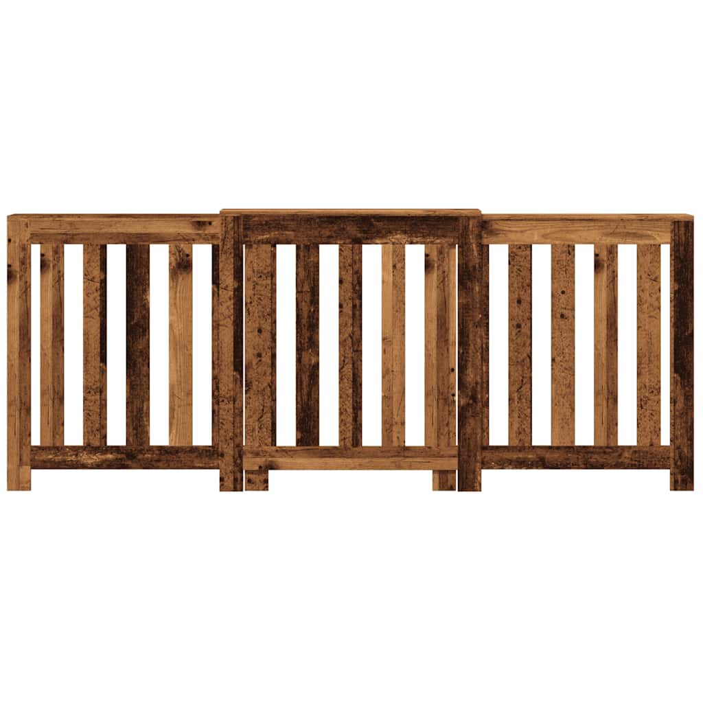 Pokrov za radijator boja staro drvo 205x21,5x83,5 cm drveni