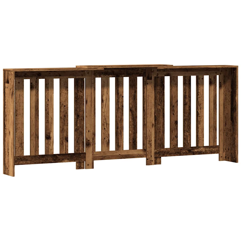 Pokrov za radijator boja staro drvo 205x21,5x83,5 cm drveni