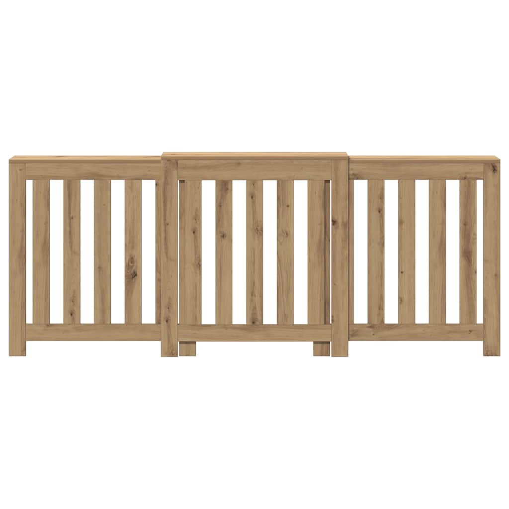 Pokrov za radijator boja artisian hrast 205x21,5x83,5 cm drveni