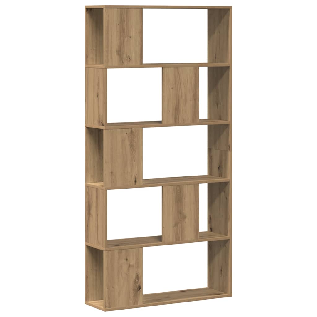 Regal za knjige s 5 razina boja hrasta 80,5x23,5x162,5cm drveni