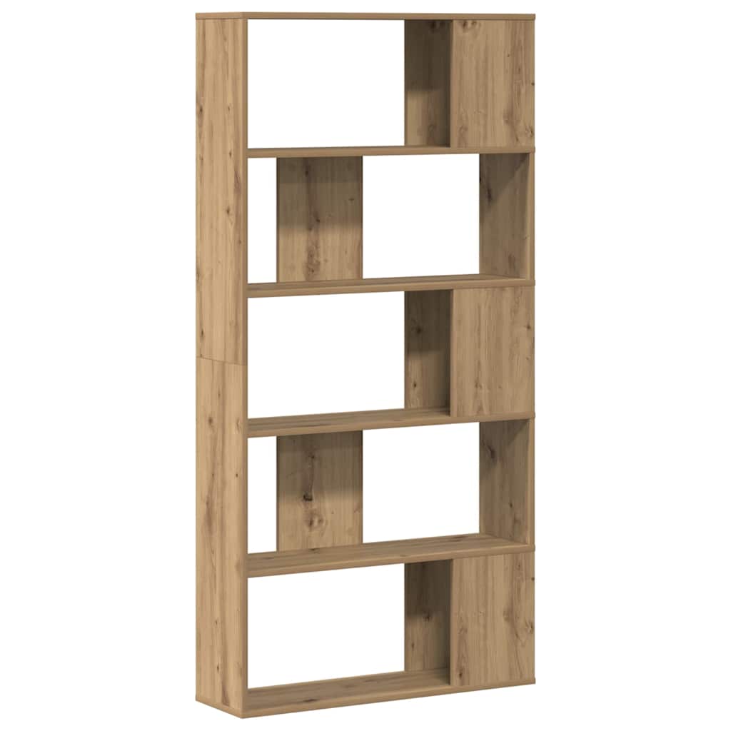 Regal za knjige s 5 razina boja hrasta 80,5x23,5x162,5cm drveni