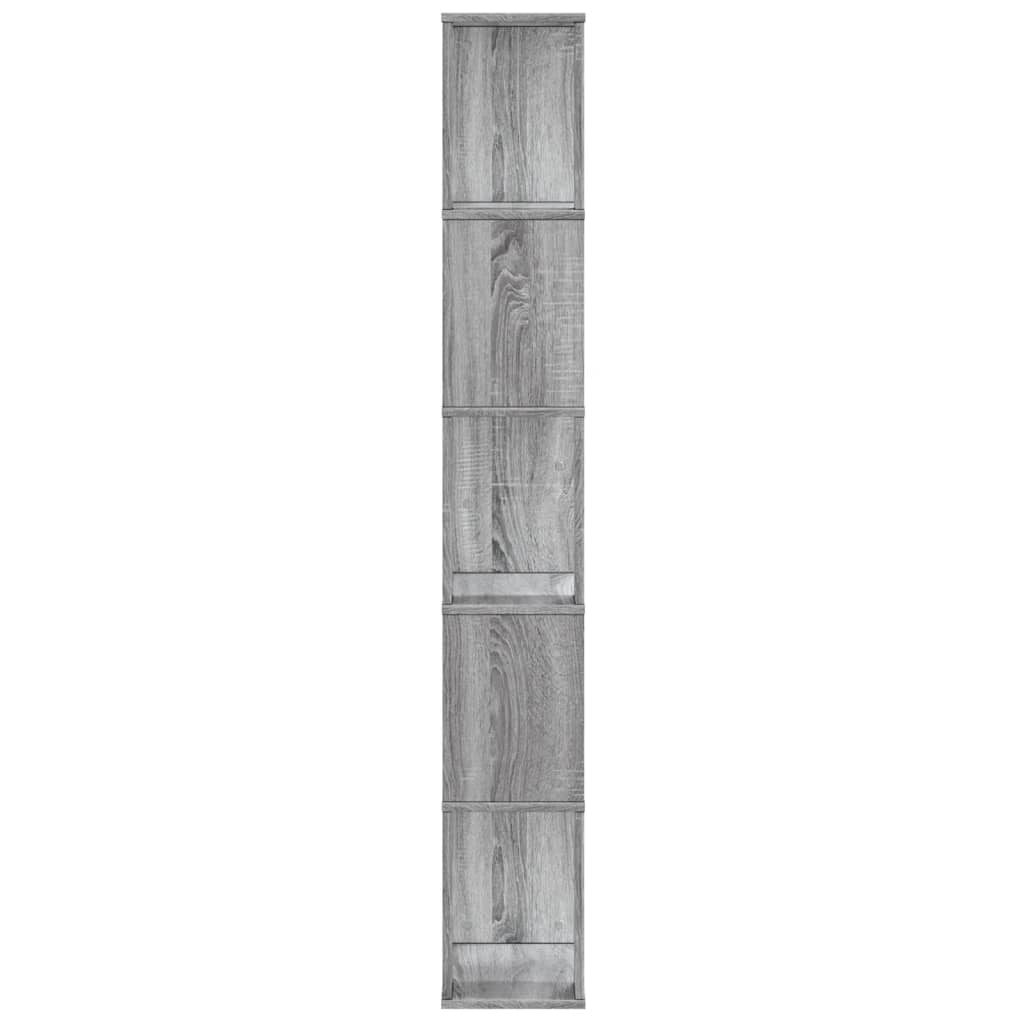 Regal za knjige 5 razina boja hrasta 45x23,5x162,5 cm drveni